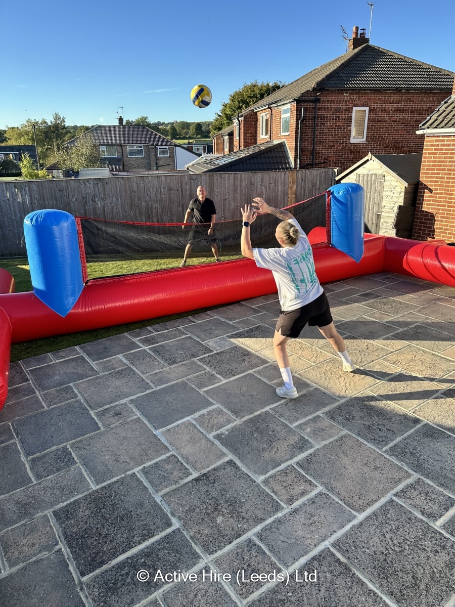 Inflatable Volleyball & Badminton Net - Leisure Equipment Hire in Leeds ...